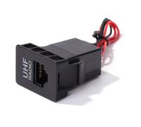 Adaptateur de prise de Microphone RJ45 vierge, panneau de commutateur de tableau de bord de voiture, connecteur de passage Radio UHF, accessoires automobiles