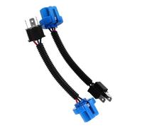 Adaptateur de Prise de Phare Cuivre 2 Pièces H4 vers 9007 en ABS | Connexion Stable du Courant, Format Compact pour Entretien Véhicule et Changement D’ampoule 9007