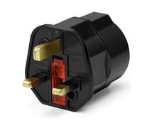 Adaptateur de Prise de Type G (Anglais) vers européen (UE), 3 250 W, Noir