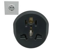 Adaptateur De Prise De Voyage Allemagne - Convertisseur De Européen De Type F, Adaptateur De Prise Universel, Charge Compacte | Accessoire Fiable pour L'utilisation Électronique en Espagne,