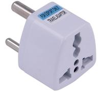 Adaptateur de Prise de Voyage multinational Universel vers l'Inde Type D, Blanc, France, Allemagne, Grèce, Islande, Pologne