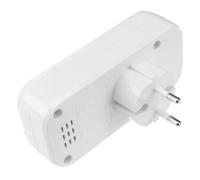 Adaptateur de Prise Double USB, Convertisseur Européen Compact pour Voyage | Abs et Cuivre, Charge Parallèle de Deux Appareils, Format Blanc, pour Smartphones et Caméras en Déplacement