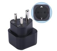 Adaptateur de Prise Europe vers Inde, Prise Schuko UE Adaptée à la Prise Inde, Prise Européenne/Française de Type C/E/F vers Convertisseur de Prise de Voyage de Type D (1 pièce)