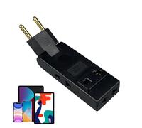 Adaptateur de prise européenne, adaptateur de chargeur de voyage avec prise murale pliable | Convertisseur de prise européenne rotatif à 180° pour appareils, accessoires de voyage, adaptateur