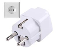 Adaptateur de prise européenne : prise de voyage manuelle Europe États-Unis, convertisseur compact de la prise UE aux normes américaines | Adaptateur de voyage multipoids, ench