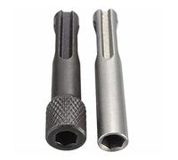 Adaptateur de prise Hex, Lot de 2 tournevis à tige hexagonale, adaptateur foret, convertisseur d'écrou 1/4, jeu d'impact