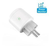 Adaptateur De Prise Intelligente Sans Fil, 20a, Ue, Bluetooth, Télécommande, Commande Vocale, Minuterie, Fonctionne Avec Alexa Google Home