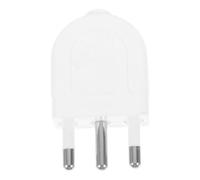 Adaptateur de Prise Italienne à Trois Broches, Fiche Mâle Détachable | Plastique PC Blanc, Usage Voyage et Adaptation Secteur, pour Appareils Puissants et Câbles