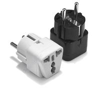 Adaptateur de prise KR multifonction universel AU UK US vers EU prise électrique Type E/F France espagne prise adaptateur de voyage prise ca 2Pin US Plug