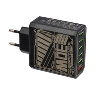 Adaptateur de Prise Murale - Multiprise Électrique avec Ports USB - 6 Ports USB Charge Rapide pour Tablettes Voyage