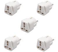 Adaptateur de prise Schuko, compatible USA vers Europe, multi-tension, format compact, excellente compatibilité, maintien parfait des appareils.
