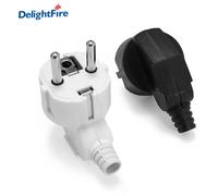 Adaptateur de prise ue de remplacement, 16A mâle, France, corée, allemagne, prises ca, prise murale Schuko Euro rechargeable pour câble d'alimentation 3 pièces
