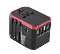 Adaptateur de prise universel, adaptateur de voyage universel pour des déplacements sans souci à travers le monde, accessoire de voyage tout-en-un,