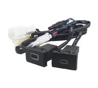 Adaptateur de Prise USB AUX pour Console Centrale de Voiture, pour Compatible VW, pour Polo 2011-2013, pour QC30, pour avec Interface USB Type-C PD