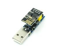 Adaptateur de programmeur ESP01 ESP-01 ESP-01S ESP8266 CH340G USB vers Carte développement Wi-Fi sans fil série(Downloade and ESP01)