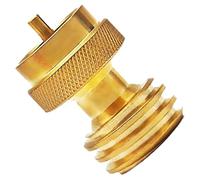 Adaptateur de propane de 9,1 kg à 0,5 kg - Connecteur de recharge en laiton | Accessoire de barbecue portable | Ensemble de convertisseur de propane compact de 0,5 kg, adaptateur de branchement