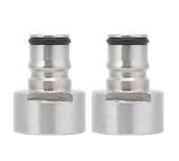 Adaptateur de raccord à Bille en Acier Inoxydable, kit de Conversion à déconnexion Rapide pour Le Brassage Maison, filetages G5/8 Pouce BSP côté gaz et côté Liquide, raccord