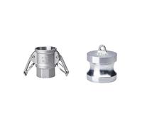 Adaptateur de raccord Camlock DN15 1/2 "Type B/C/D + DP/E/F Type DC + E/F, connecteur en acier inoxydable 304, coupleur à dégagement rapide, 1 pièce(D and DP)