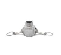 Adaptateur de raccord Camlock mâle femelle en acier inoxydable, 1/2 "3/4" 2 "-4" BSP304, barbe à déconnexion rapide for pompe à tuyau, brassage à domicile, 1 pièce(B Type,2")