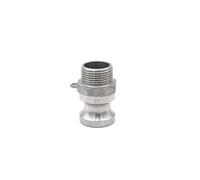 Adaptateur de raccord Camlock mâle femelle en acier inoxydable, 1/2 "3/4" 2 "-4" BSP304, barbe à déconnexion rapide for pompe à tuyau, brassage à domicile, 1 pièce(F Type,3/4")