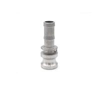 Adaptateur de raccord Camlock mâle femelle en acier inoxydable, 1/2 "3/4" 2 "-4" BSP304, barbe à déconnexion rapide for pompe à tuyau, brassage à domicile, 1 pièce(EType,1")