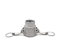 Adaptateur de raccord Camlock mâle femelle en acier inoxydable, 1/2 "3/4" 2 "-4" BSP304, barbe à déconnexion rapide for pompe à tuyau, brassage à domicile, 1 pièce(DType,3/4")