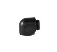 Adaptateur de Raccord coudé Rotatif à 90 Degrés, 2 Connecteurs G1/4 Mâle à Femelle à Angle Droit pour Système de Refroidissement par Eau PC (Filetages internes et externes)