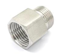 Adaptateur de raccord de tuyau BSPP femelle 1/2" vers M20 x 1,5 mm mâle métrique fileté en acier inoxydable 304 250 bar