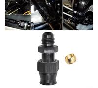 Adaptateur de raccord de tuyau de carburant droit type de compression avec joint coudé à 37 degrés et corps principal en alliage d'aluminium (AN6-3/8)