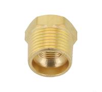 Adaptateur de raccord de tuyau simple en laiton offrant plusieurs tailles NPT pour connexion de tuyau flexible et intégration du système (3/8NPT-1/8NPT)
