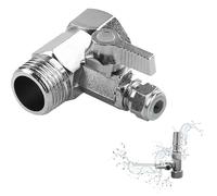 Adaptateur De Raccord D'eau 3 Voies Valve 3 Voies Adaptateur Adaptateur Douche Raccord Universels Raccord D'eau Tuyau En T Vanne À Boisseau Sphérique En T Adaptateur Pour Connecter 2 Appareils