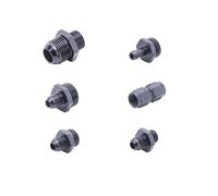 Adaptateur de raccord droit for tuyau d'huile en aluminium AN6-AN8 AN10 1/2NPT 1/4NPT 3/8NPT M10, AN10-9MM AN12 M12 M18, AN8-M12*1.25(AN10-AN12-ORB-BK)