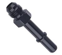 Adaptateur de raccord EFI 6AN mâle à 3/8 pouces 5/16 pouces mâle SAE à déconnexion rapide, adaptateur d'huile et de carburant noir, en aluminium droit(6AN Male to 3 8 Male)