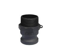 Adaptateur de raccord en plastique, couplage Camlock DN15 à DN50 PP MPT FPT barbe à déconnexion rapide 1/2 3/4 à 2 pouces 1 pièce(F,1-1/2")