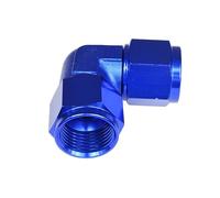 Adaptateur de raccord femelle vers femelle AN10 Bleu 90"