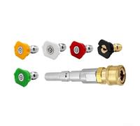Adaptateur de raccord rapide Nilfisk avec 5 buses en acier inoxydable multi-angle pour nettoyeur haute pression Neptune KEW Alto ForWAP Outil de nettoyage des canalisations sans outil de changement en