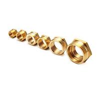 Adaptateur de raccords BSP mâle de 1,9 cm vers femelle de 6,35 mm - Connecteur de couplage hexagonal en laiton - Joints et raccords pour la conversion de tuyaux d'eau de jardin