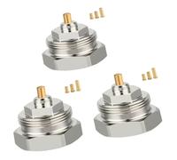 Adaptateur de radiateur en laiton M30 x 1,0 à M30 x 1,5 for vannes Oventrop, adaptateur de vanne thermostatique à filetage fin for système de chauffage, lot de 3