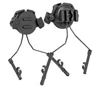 Adaptateur de Rail Arc pour Casque Tactique, Support pour Casque Audio de Suspension, Accessoires pour Casque D'airsoft, pour Les Sports de Plein Air et Le Paintball(Black)