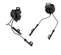 Adaptateur de rail de casque tactique pour casques tactiques compatible avec Comtac II/III Earmor M31/M32, s'adapte aux casques Fast, MICH, Wendy (noir/F)