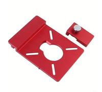 Adaptateur de rail de guidage en alliage d'aluminium pour le travail du bois, avec arrêt de limite, design compact compatible avec les guides de scie à piste Powertec pour une coupe et une coupe