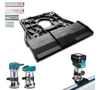 Adaptateur de rail de guidage professionnel pour Makita DRT50 / RT0700C / RT0702C / RT0700 pour Makita/Bosch/Festool Rail de guidage pour défonceuse défonceuse