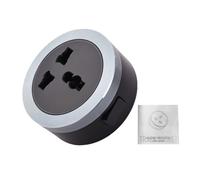 Adaptateur de Rail Électrique 3250W, Design Compact avec Indicateur LED Bleu, Configuration Flexible pour Branchement Multiple d'Équipements Domestiques et de Bureau