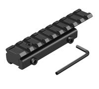 Adaptateur de Rail en Queue d'aronde vers Picatinny 11 mm en Queue d'aronde vers Support de Conversion de Rail Picatinny/Weaver de 21 mm - Adaptateur de Rail de Montage à Profil Bas - Support de Base