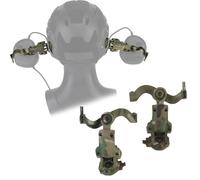Adaptateur de Rail pour Casque Tactique, Kit de Support de Montage pour Casque Militaire à Angle Libre, Support de Casque Tactique Multifonctionnel et Réglable(CP)