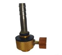 Adaptateur de recharge de bidon de gaz en laiton pour randonnée en plein | Construction en acier, compatibilité réservoir plat, joint étanche, installation facile, camping randonnée