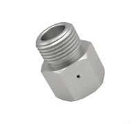 Adaptateur de recharge de cylindre T21-4 vers W21,8-14 pour cylindres SodaStream, adaptateur de filetage en aluminium TR 21 x 4 à W21,8 x 1/14 cm, avec joint d'étanchéité et ventilation