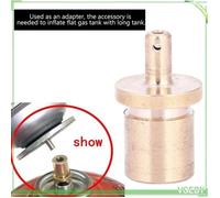 Adaptateur de recharge de gaz - V GEBY - Compact et léger - Cuivre durable - Pour camping et randonnée