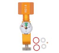 Adaptateur de recharge de gazéificateur de soude, adaptateur de recharge de CO2 professionnel de haute précision avec manomètre et fonction de dégonflage pour pneus de voiture,