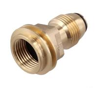 Adaptateur de recharge de propane en laiton massif pour pôle vers qcc1 type 1 convertisseur pour bouteille de gaz, barbecue, réchaud de camping, ajustement sécurisé 52 x 33 mm